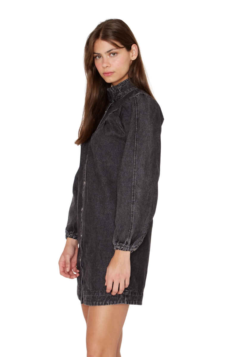 VESTIDO DENIM PORTER NEGRO JACINTA TIENDA - 4