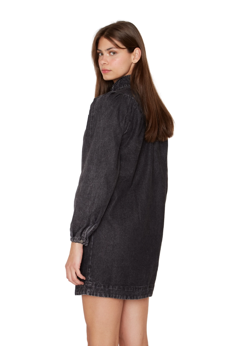 VESTIDO DENIM PORTER NEGRO JACINTA TIENDA - 5