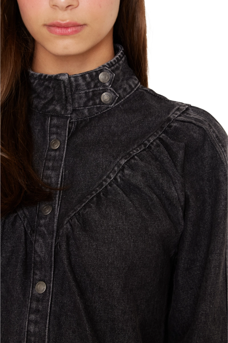 VESTIDO DENIM PORTER NEGRO JACINTA TIENDA - 6