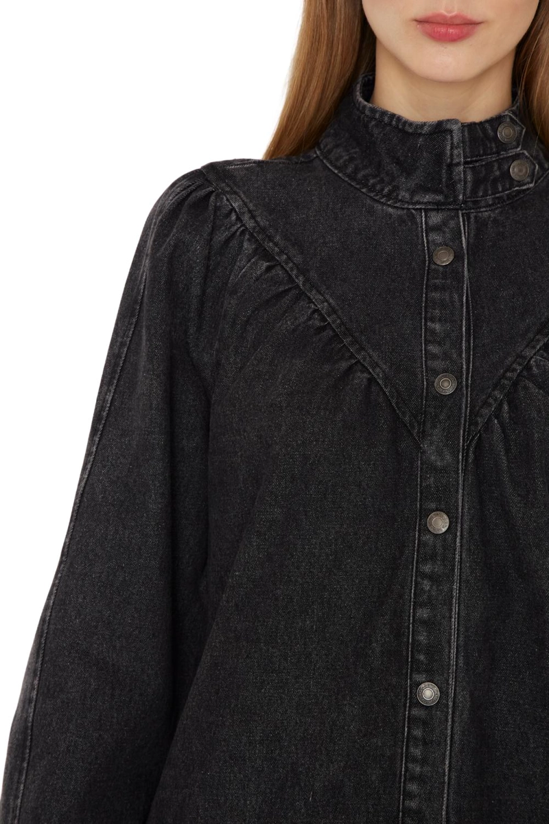 VESTIDO DENIM PORTER NEGRO JACINTA TIENDA - 7