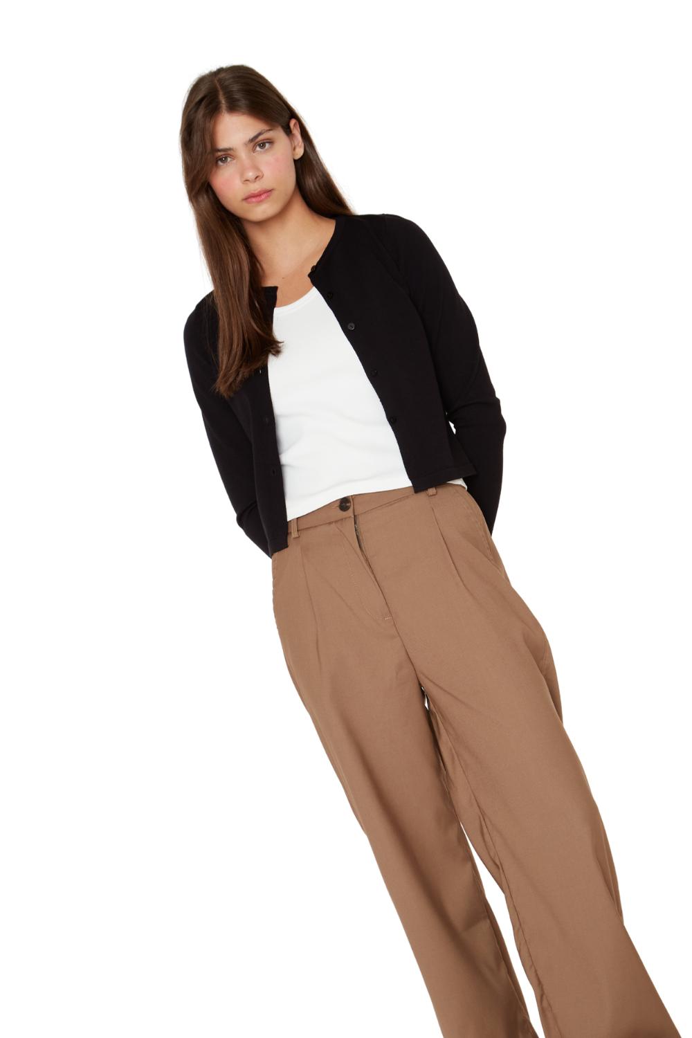 PANTALON POCKETS CAFE  JACINTA TIENDA - 5