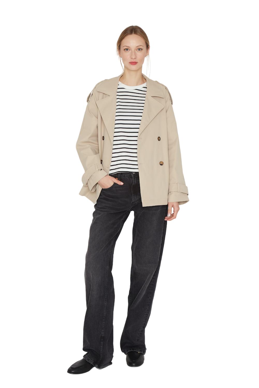 TRENCH COAT STONE CRUDO JACINTA TIENDA - 3