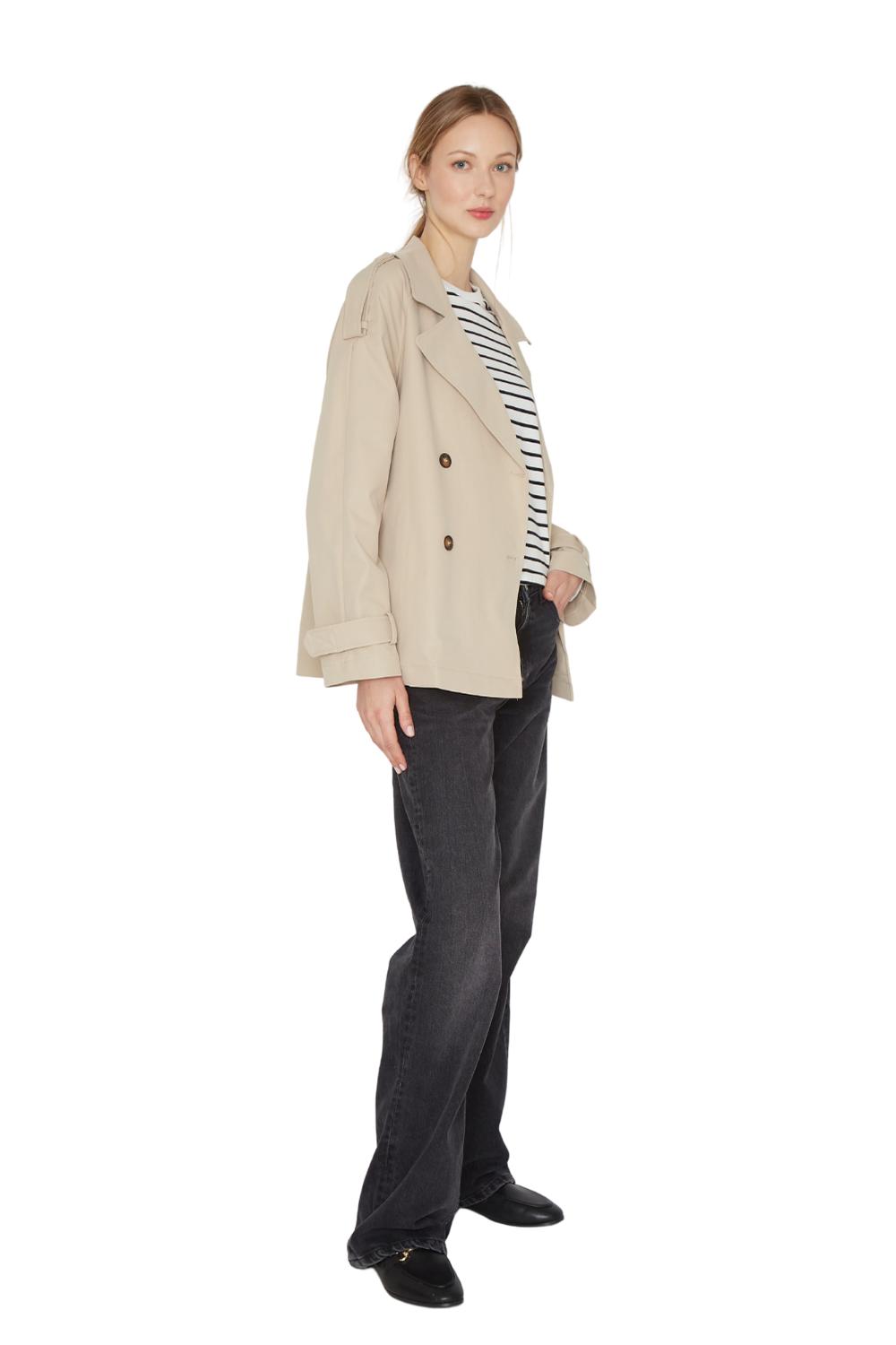 TRENCH COAT STONE CRUDO JACINTA TIENDA - 5