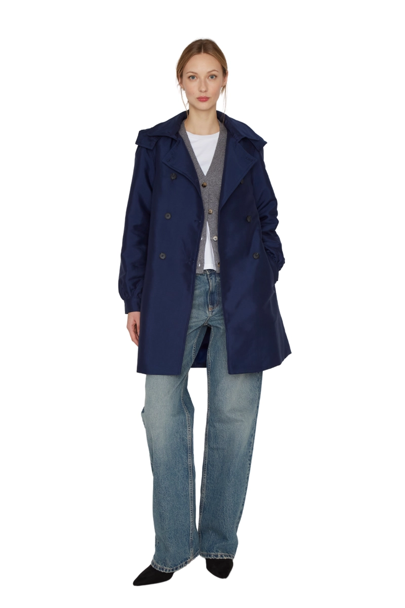 TRENCH COAT ROYAL AZUL JACINTA TIENDA - 1