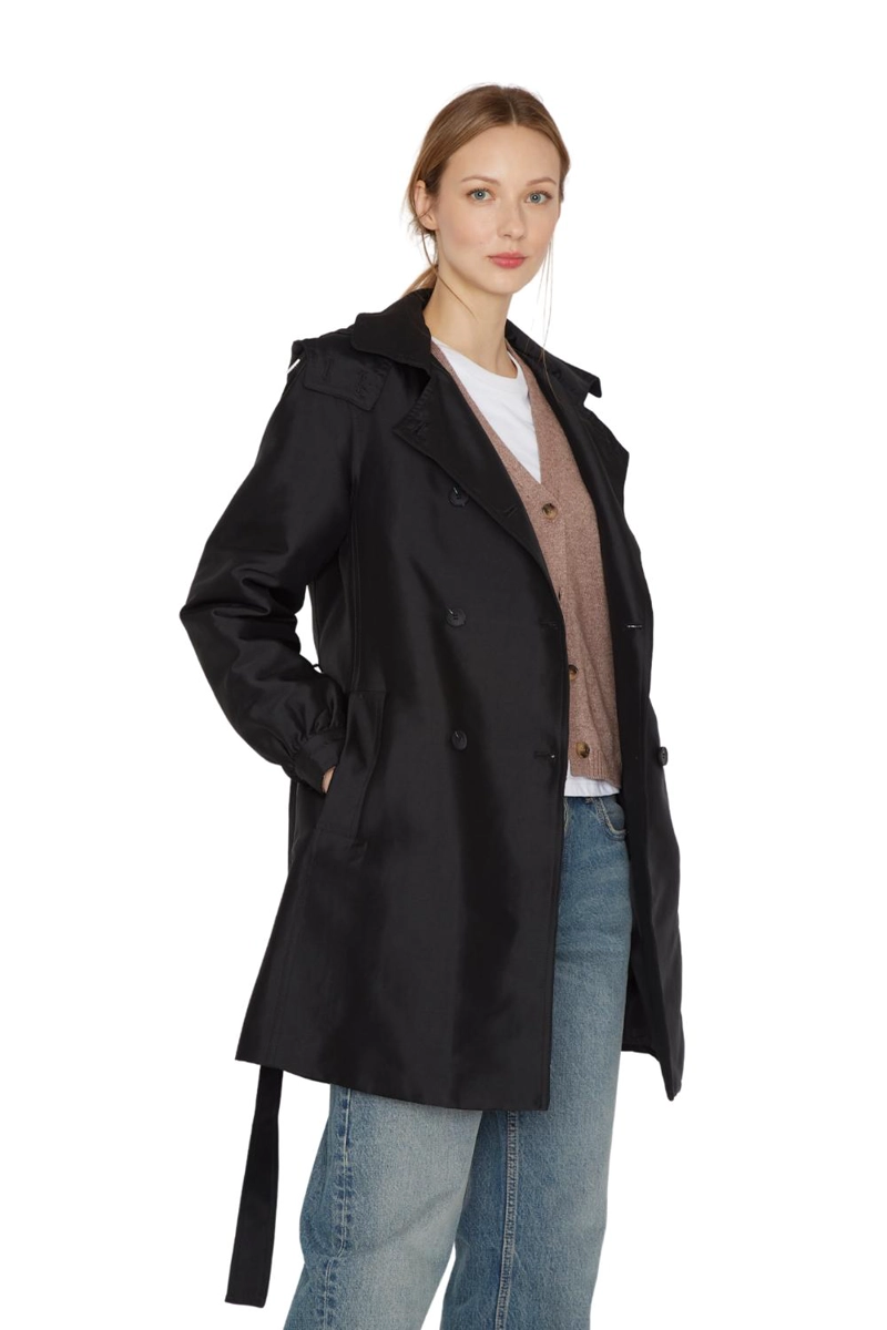 TRENCH COAT ROYAL NEGRO JACINTA TIENDA - 3