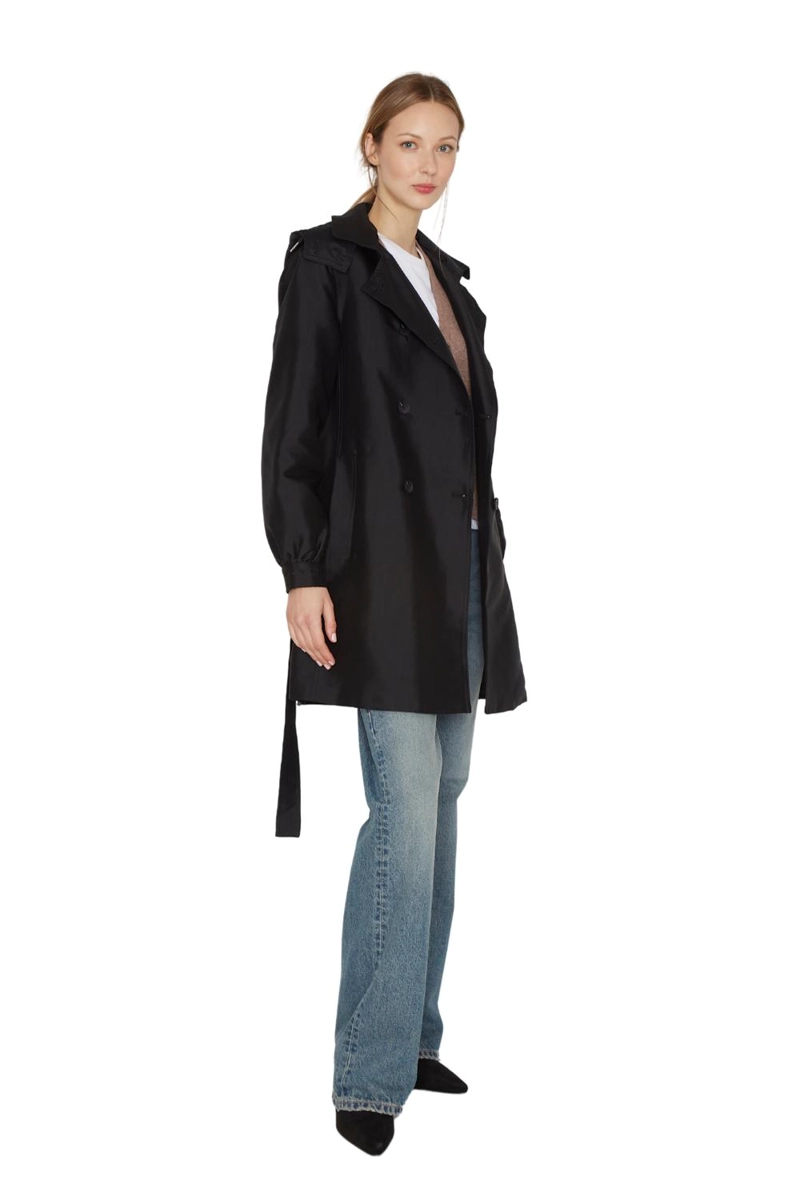 TRENCH COAT ROYAL NEGRO JACINTA TIENDA - 6