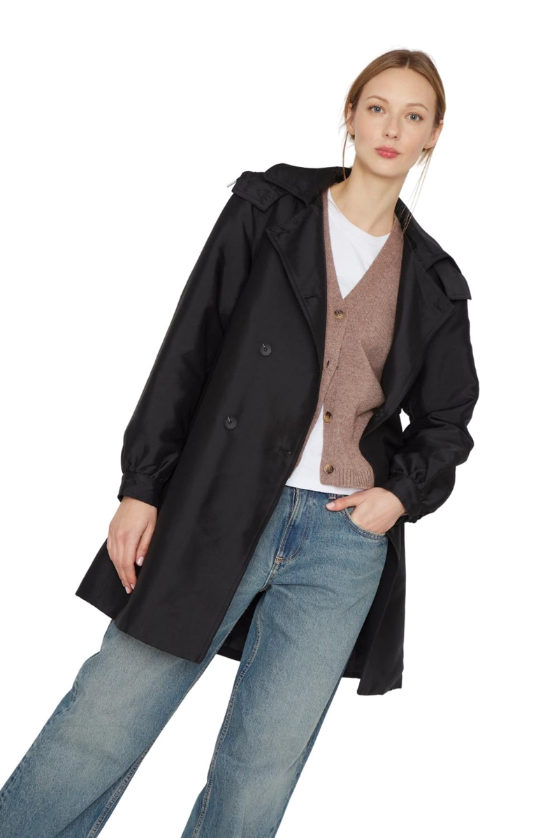TRENCH COAT ROYAL NEGRO JACINTA TIENDA - 9