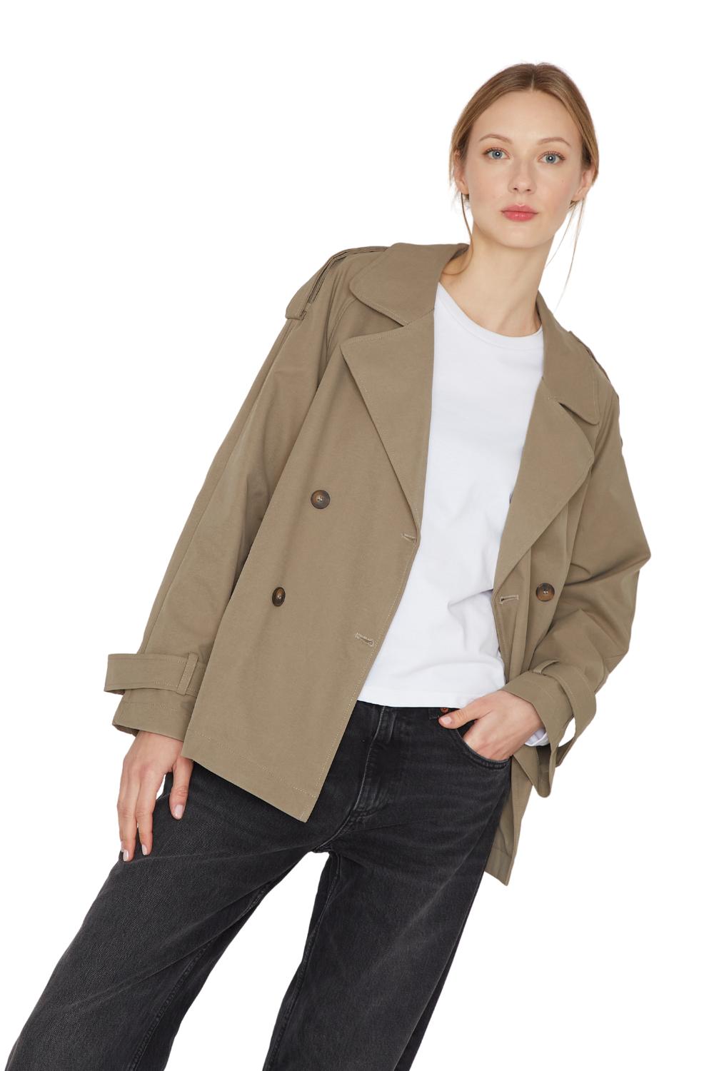 TRENCH COAT STONE VERDE JACINTA TIENDA - 1