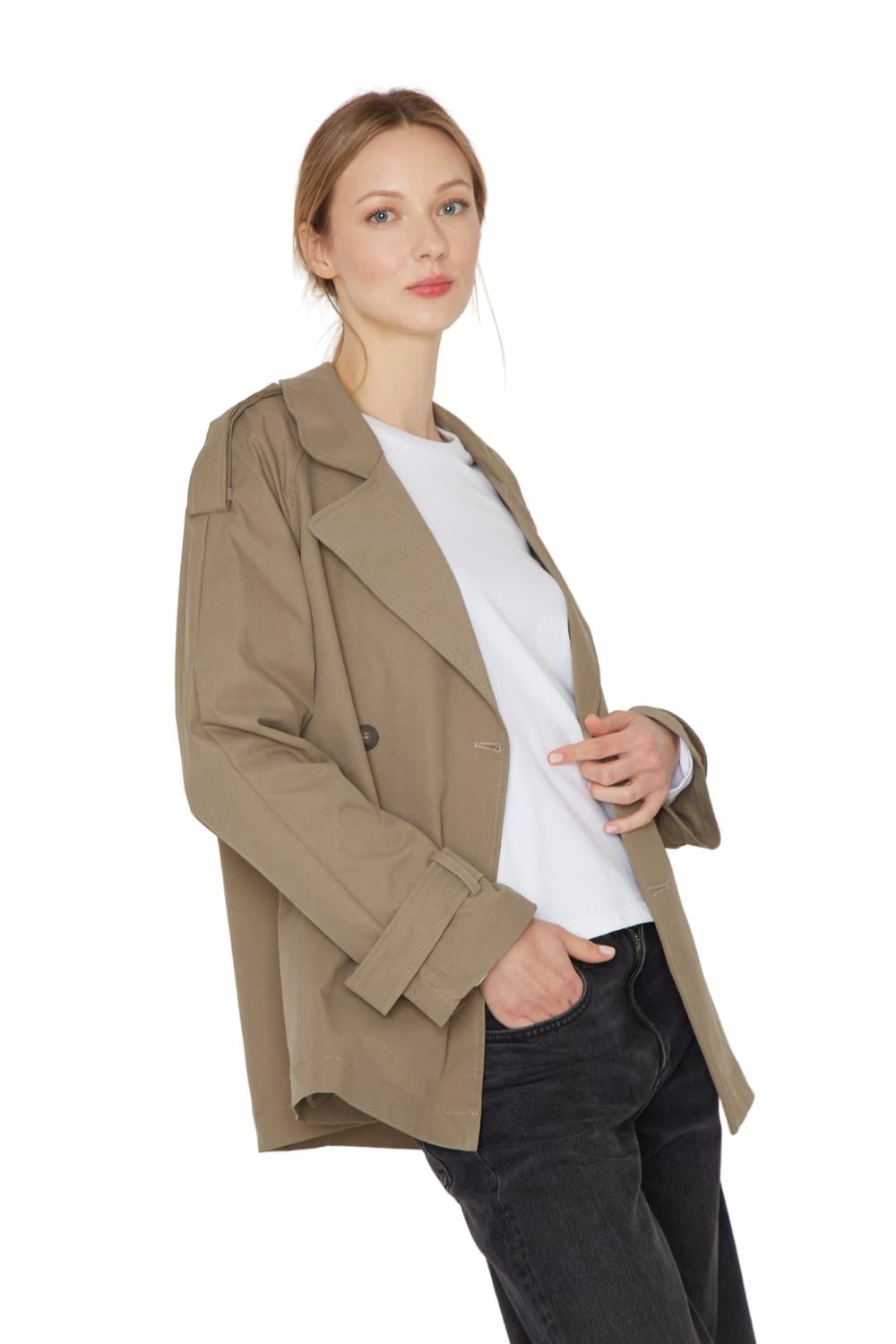 TRENCH COAT STONE VERDE JACINTA TIENDA - 2