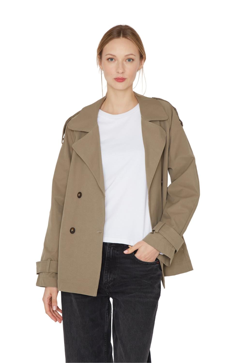TRENCH COAT STONE VERDE JACINTA TIENDA - 3