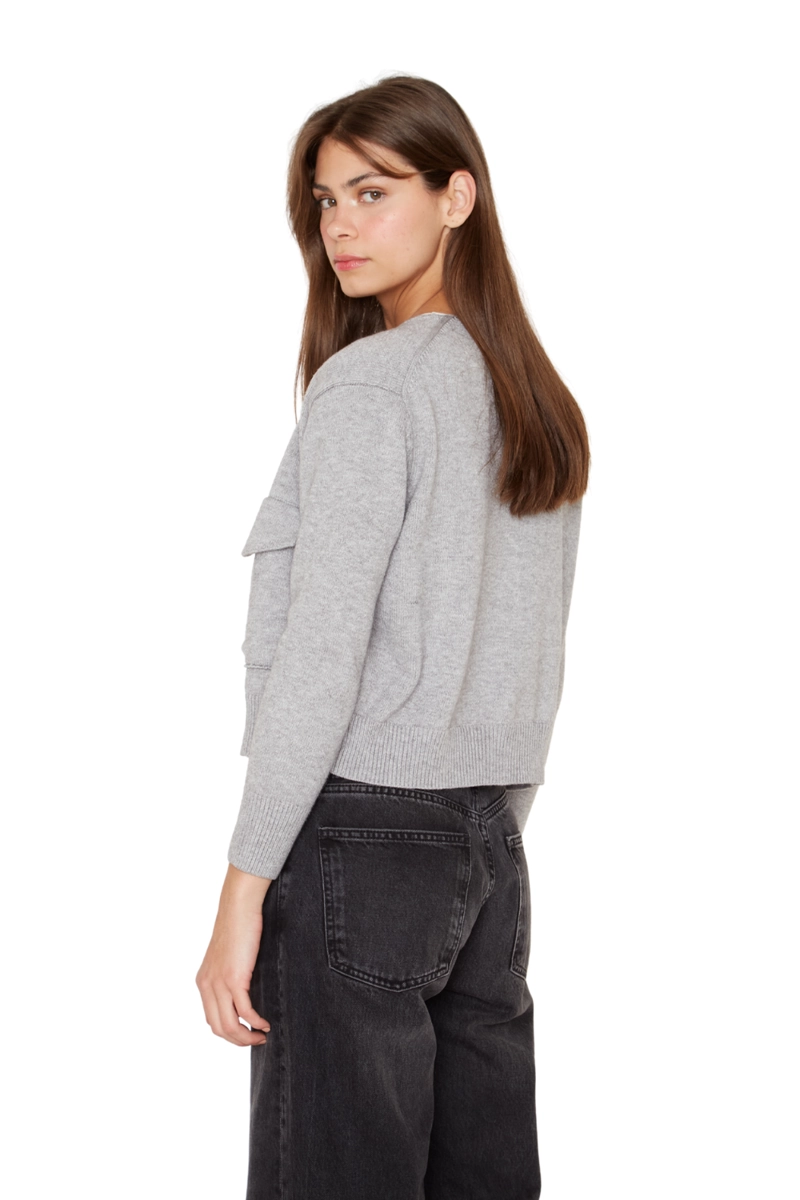CHALECO CARGO GRIS JACINTA TIENDA - 5