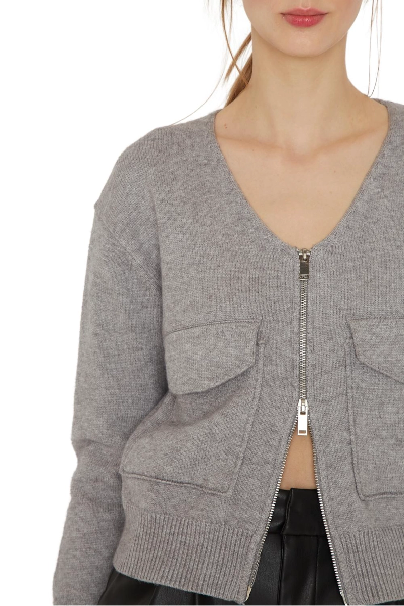 CHALECO CARGO GRIS JACINTA TIENDA - 7