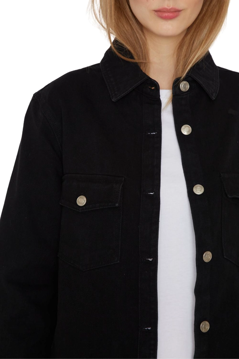 CAMISA PORTER BOLSILLOS EN COLOR NEGRO JACINTA TIENDA - 7