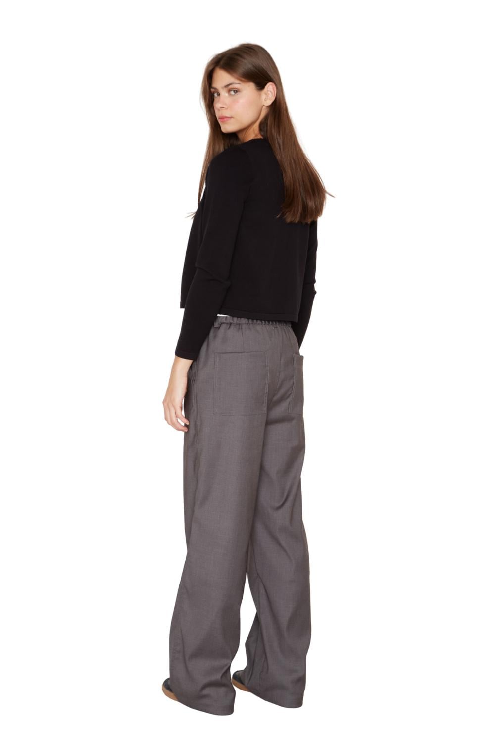 PANTALON POCKETS GRIS JACINTA TIENDA - 4