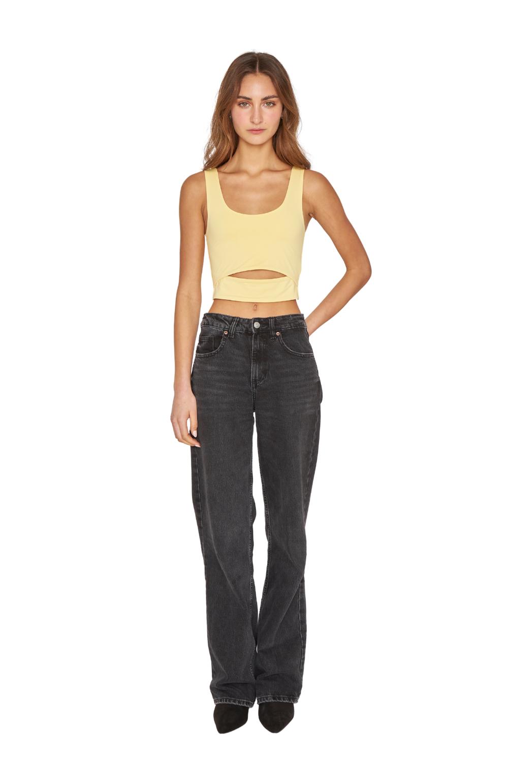 CROPTOP CUT OUT AMARILLO JACINTA TIENDA - 4