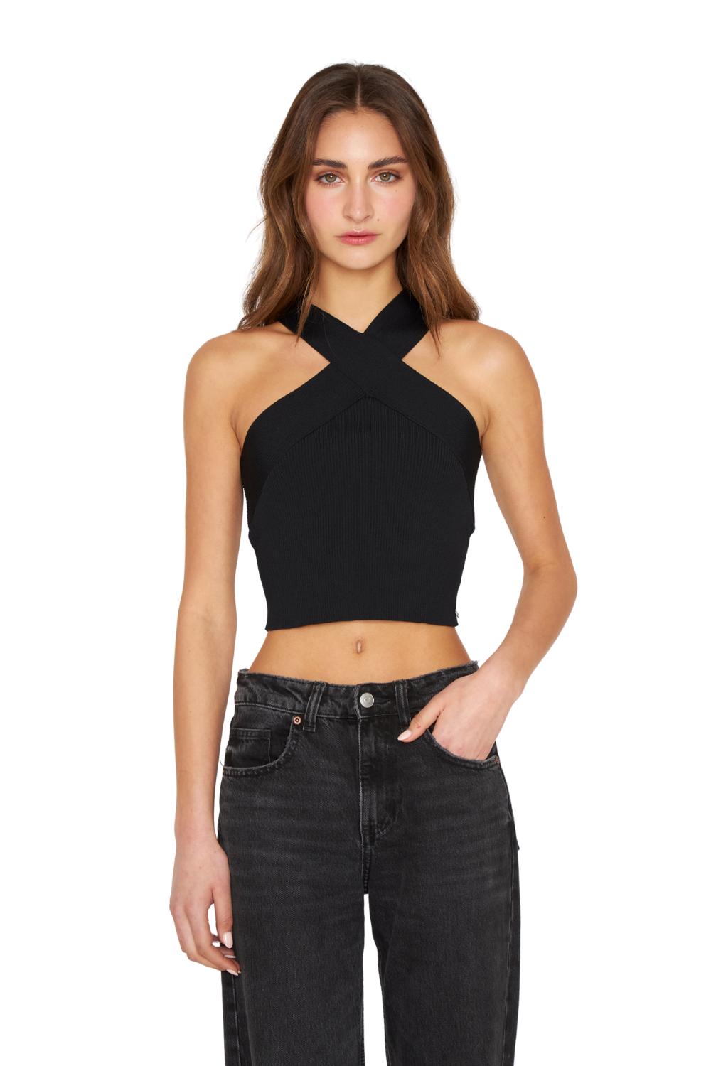 TOP CROSS NEGRO JACINTA TIENDA - 1