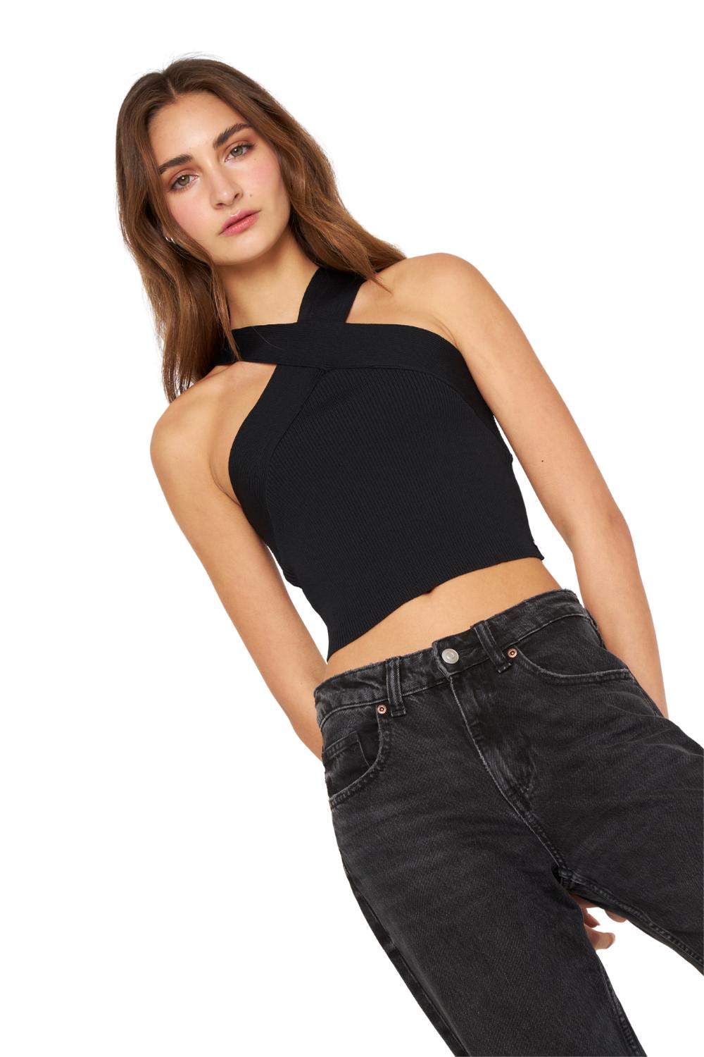 TOP CROSS NEGRO JACINTA TIENDA - 4