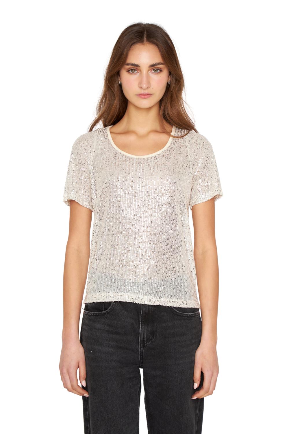 POLERA GLAM MANGA CORTA CRUDO JACINTA TIENDA - 3
