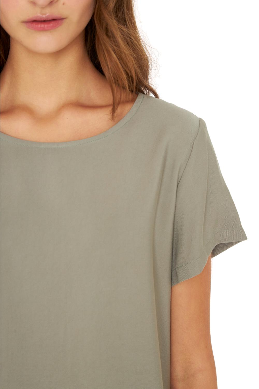 POLERA ANA MANGA CORTA VERDE JACINTA TIENDA - 5