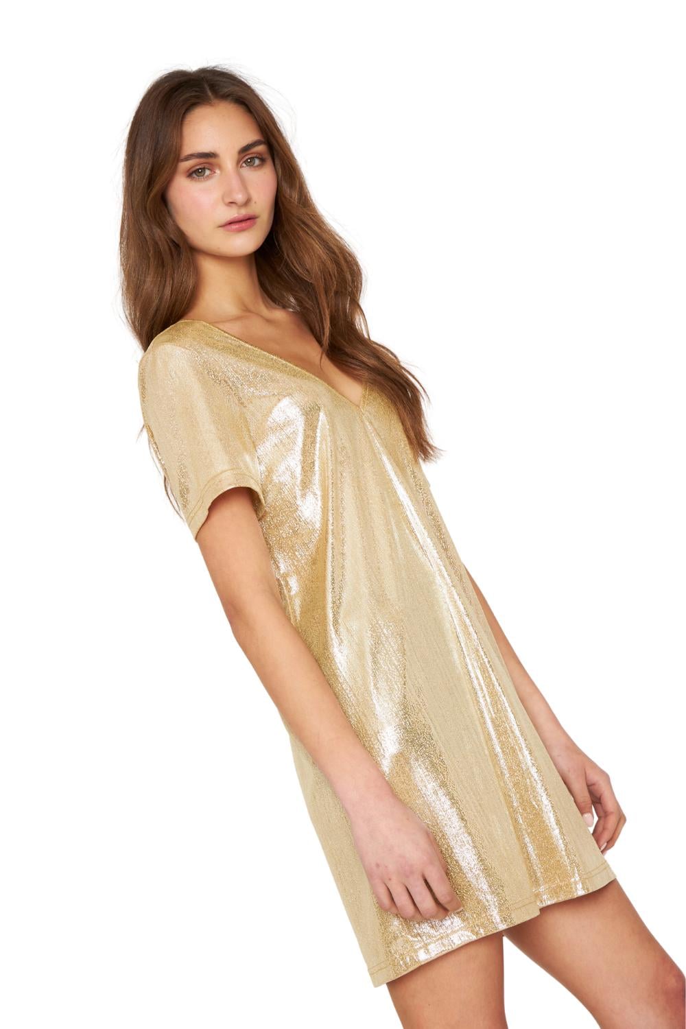 VESTIDO NIGHT DORADO JACINTA TIENDA - 1