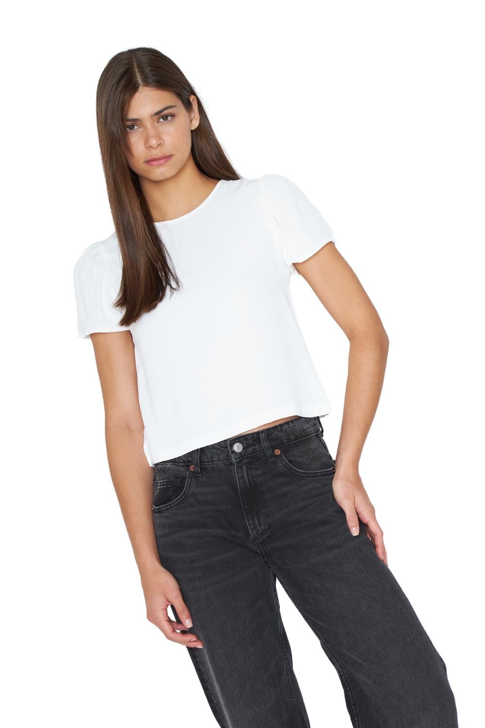 BLUSA OLIVIA SATIN BLANCA JACINTA TIENDA - 2
