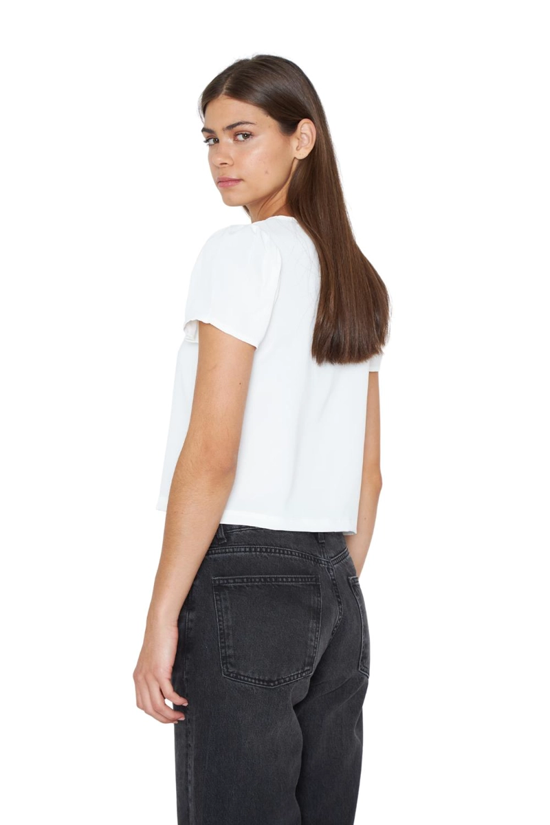 BLUSA OLIVIA SATIN BLANCA JACINTA TIENDA - 5