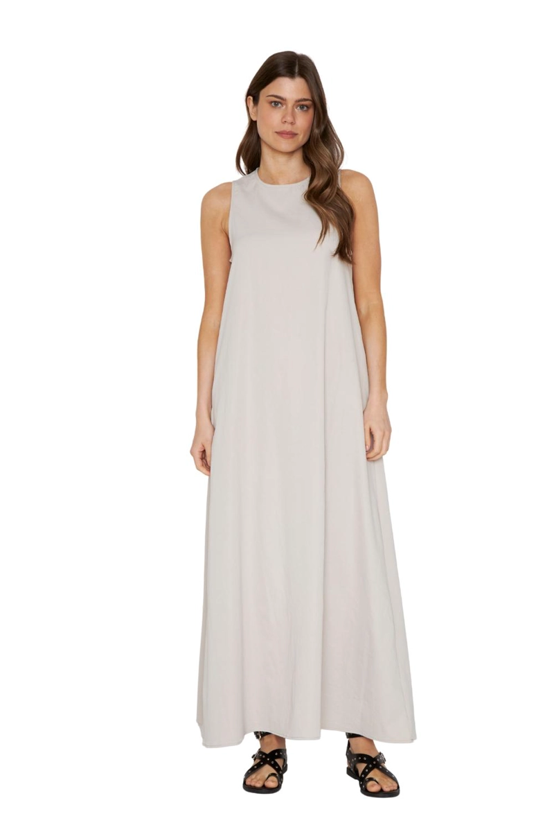 VESTIDO ELENA LARGO CRUDO JACINTA TIENDA - 1