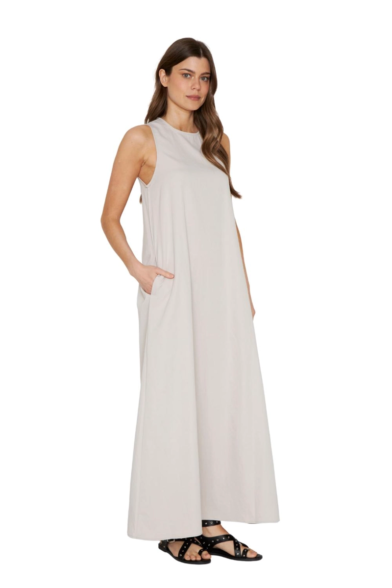 VESTIDO ELENA LARGO CRUDO JACINTA TIENDA - 2