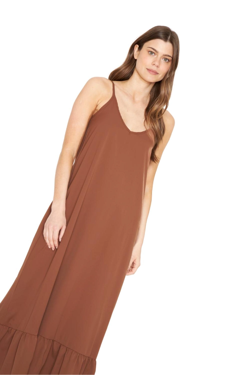 VESTIDO LIBRA CAFE  JACINTA TIENDA - 3