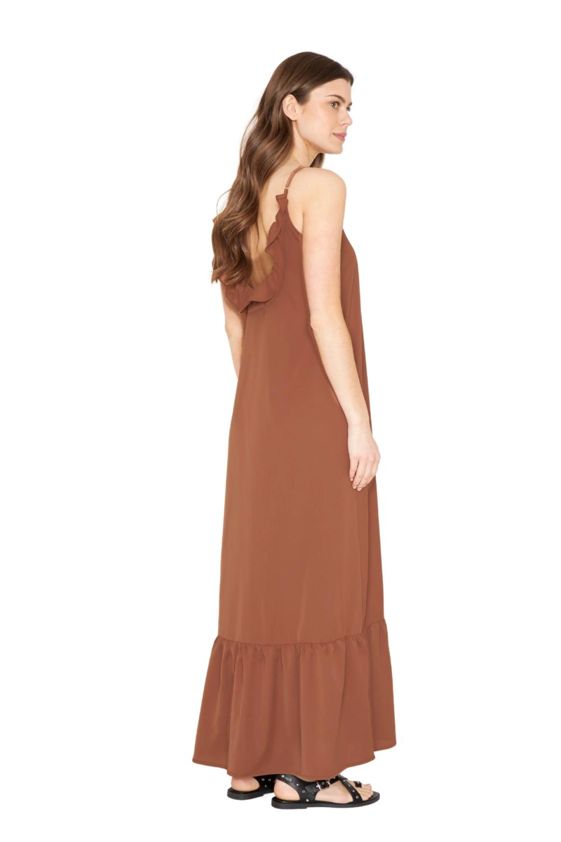 VESTIDO LIBRA CAFE  JACINTA TIENDA - 4
