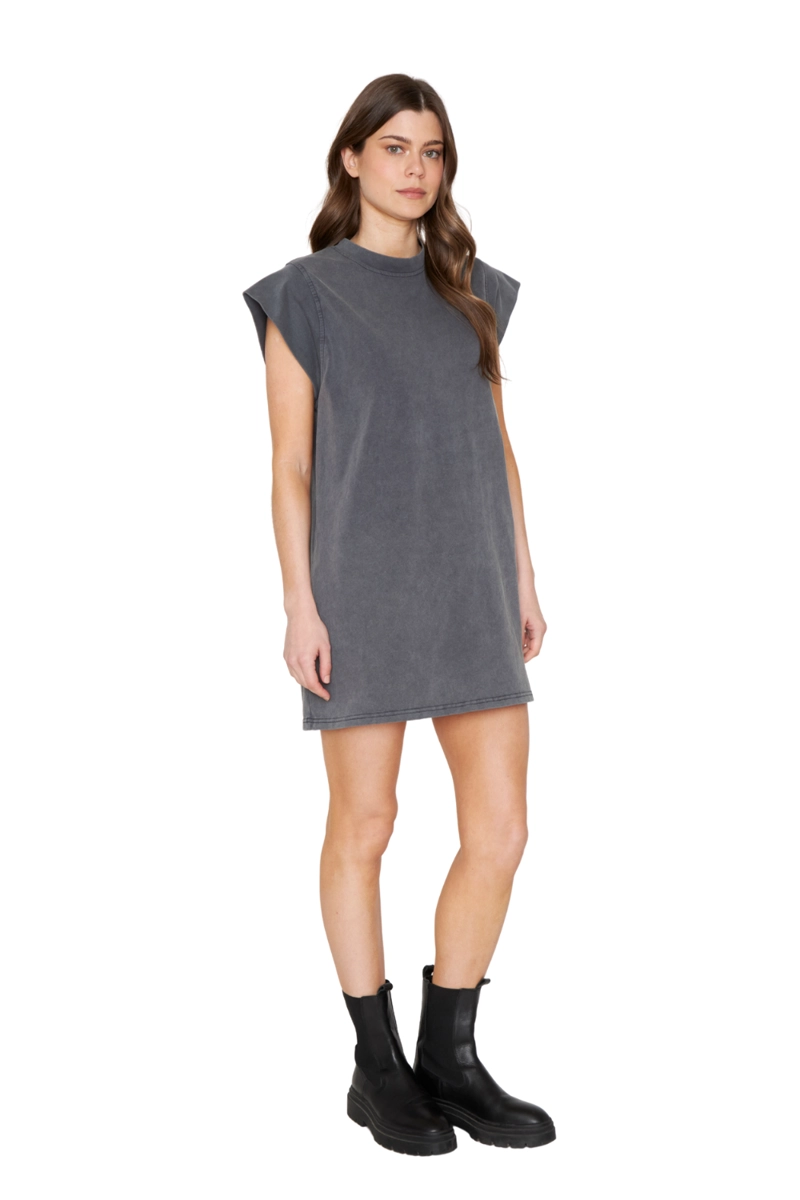 VESTIDO LARA RIB GRIS JACINTA TIENDA - 2