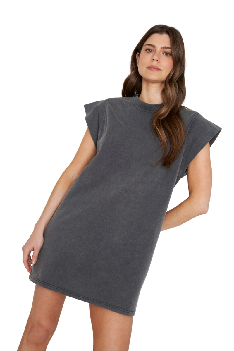 VESTIDO LARA RIB GRIS JACINTA TIENDA - 4