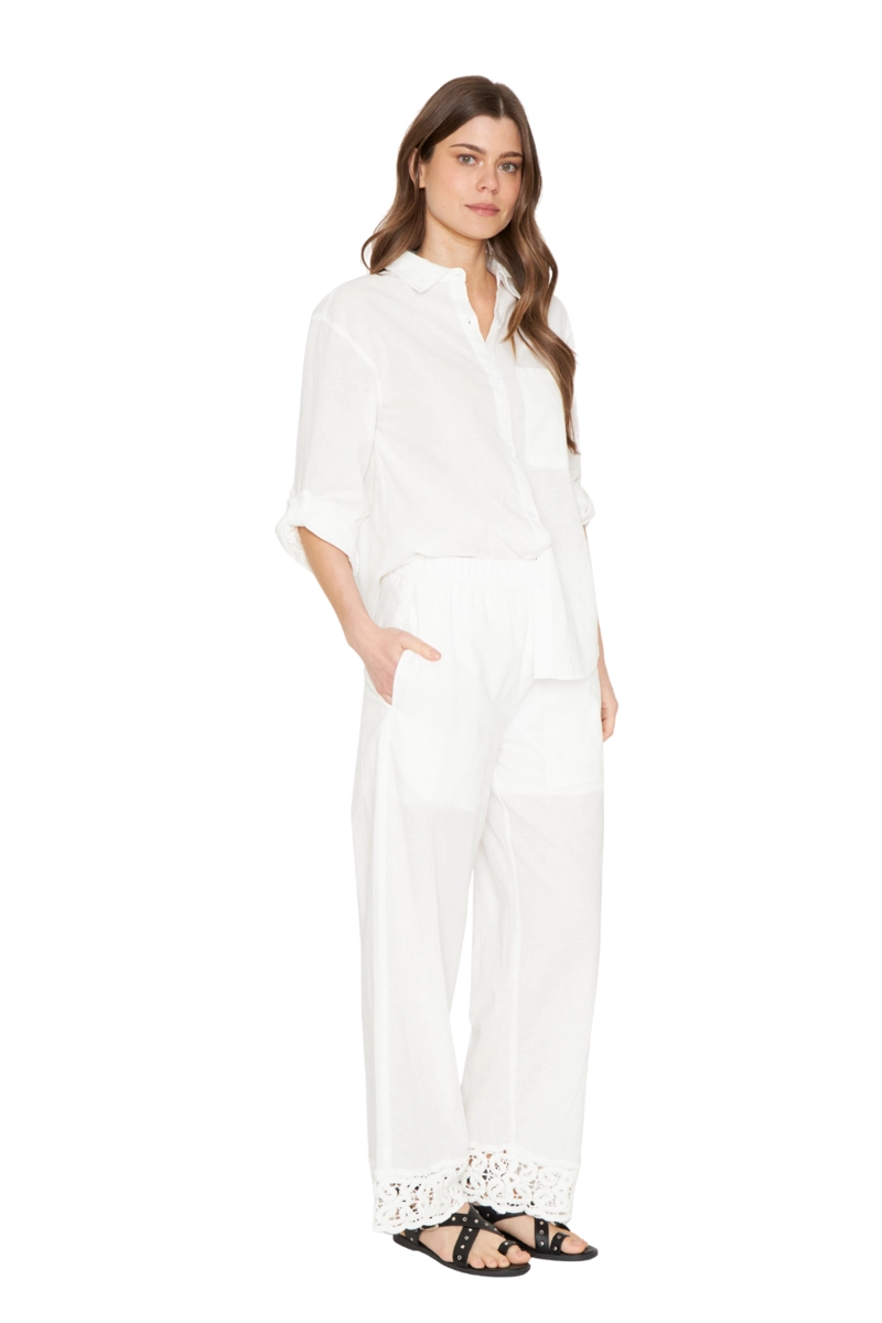 PANTALON LINO AME BLANCO JACINTA TIENDA - 2