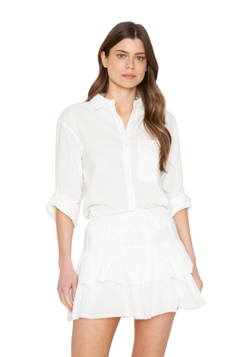 FALDA LINO AME BLANCA JACINTA TIENDA - 1