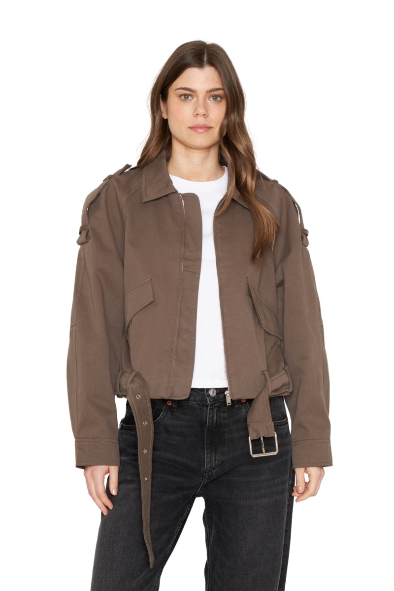 CHAQUETA AVIADORA COTTON CAFE  JACINTA TIENDA - 1