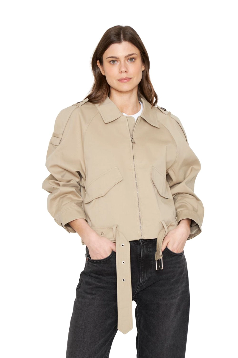 CHAQUETA AVIADORA COTTON CRUDO JACINTA TIENDA - 2