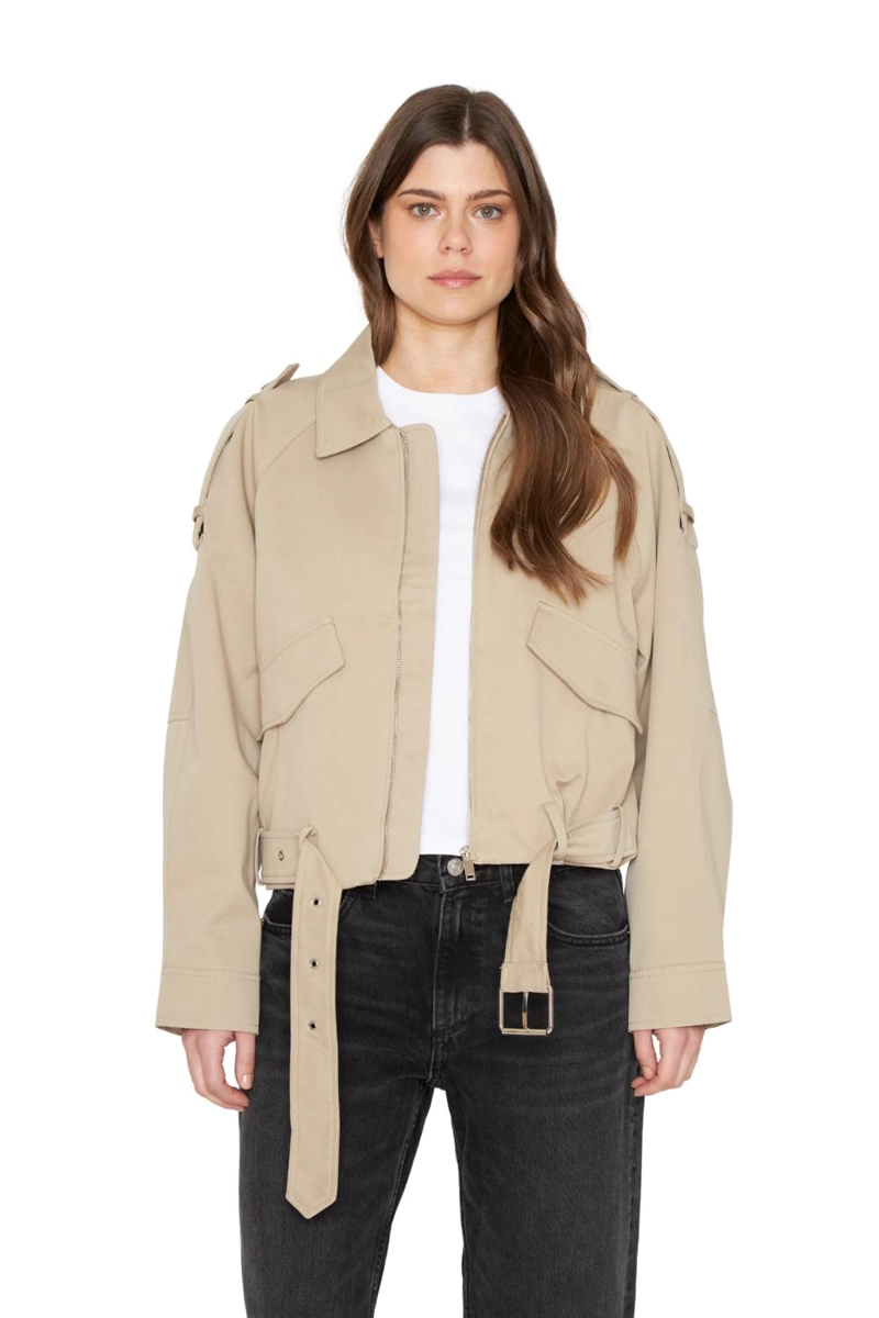 CHAQUETA AVIADORA COTTON CRUDO JACINTA TIENDA - 3
