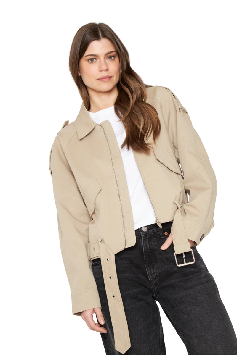 CHAQUETA AVIADORA COTTON CRUDO JACINTA TIENDA - 5