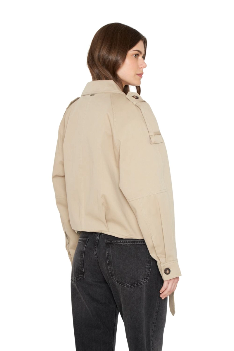 CHAQUETA AVIADORA COTTON CRUDO JACINTA TIENDA - 6