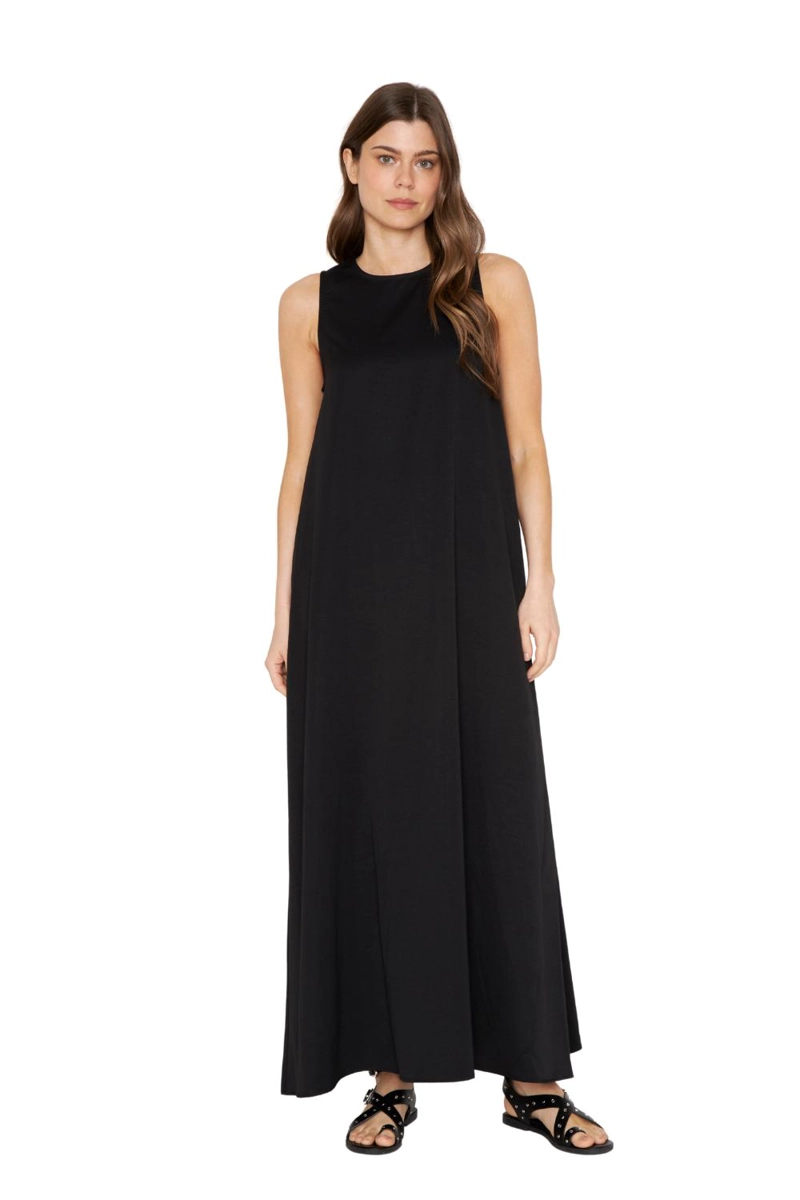 VESTIDO ELENA LARGO NEGRO JACINTA TIENDA - 1