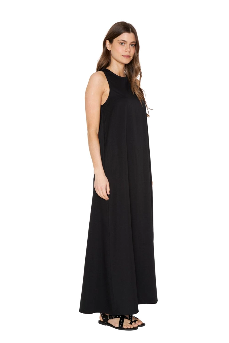 VESTIDO ELENA LARGO NEGRO JACINTA TIENDA - 3