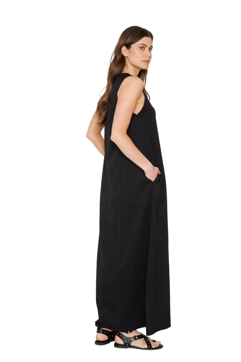 VESTIDO ELENA LARGO NEGRO JACINTA TIENDA - 4