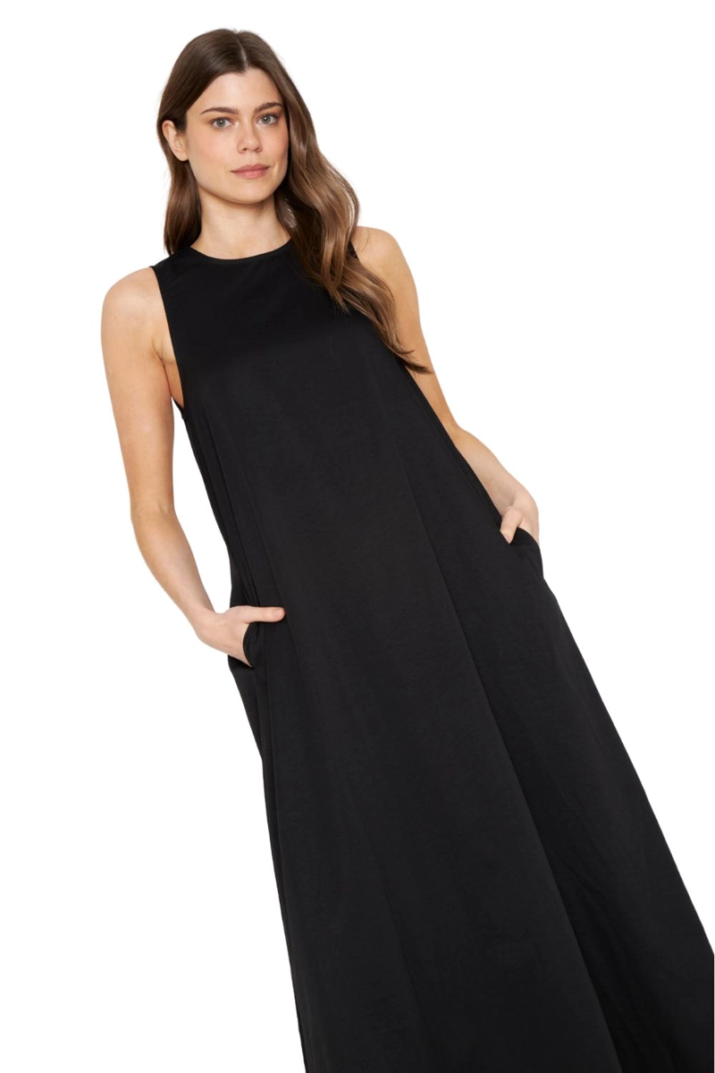 VESTIDO ELENA LARGO NEGRO JACINTA TIENDA - 6