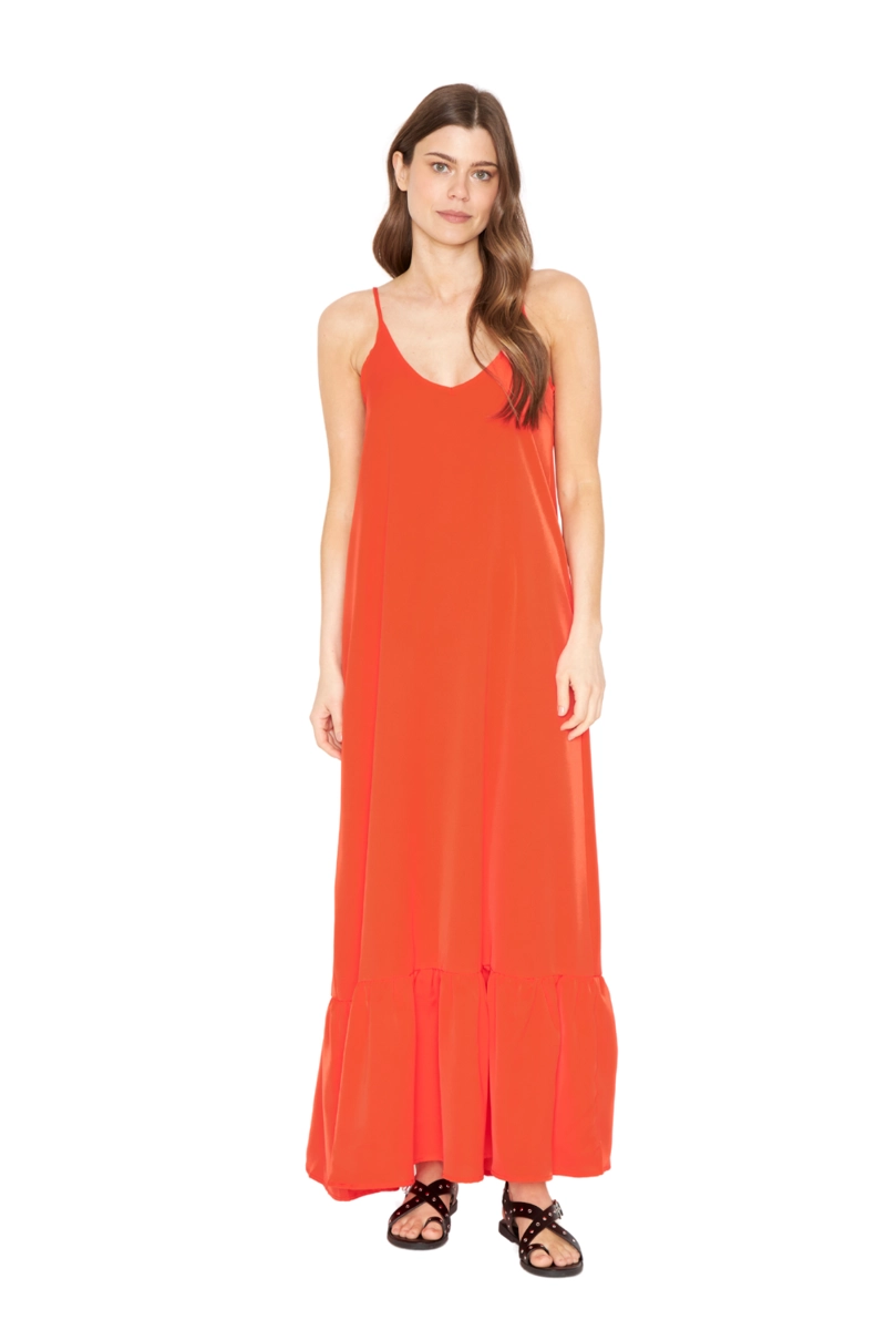 VESTIDO LIBRA CORAL JACINTA TIENDA - 1