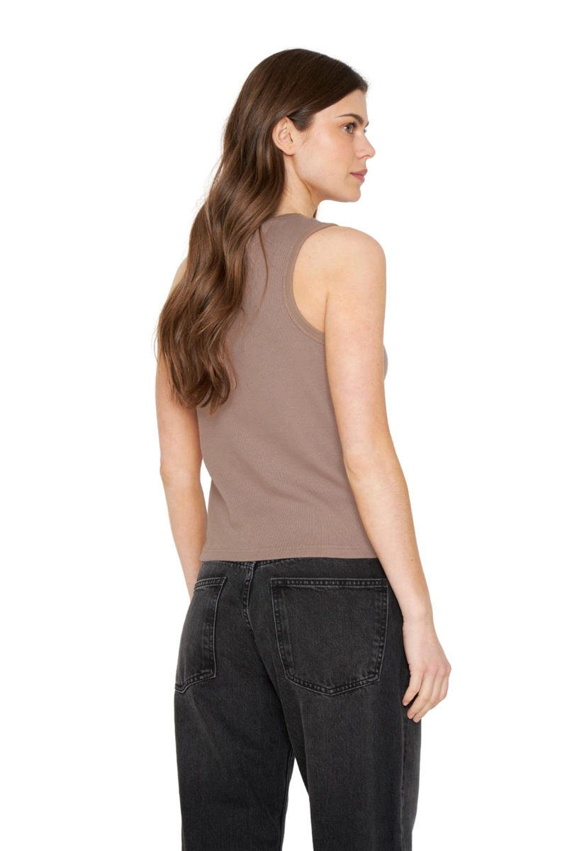 POLERA MAE CUELLO EN V CAFE  JACINTA TIENDA - 5