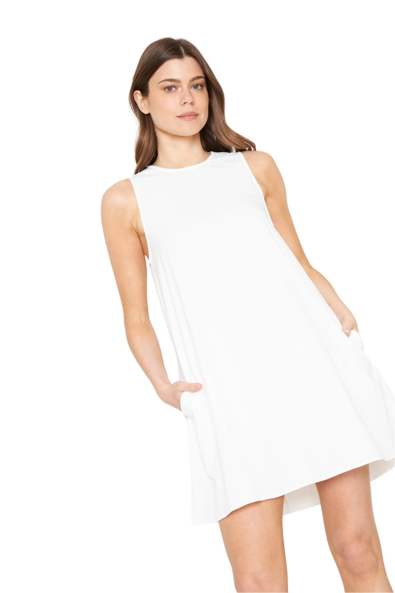 VESTIDO ELENA CORTO BLANCO JACINTA TIENDA - 3