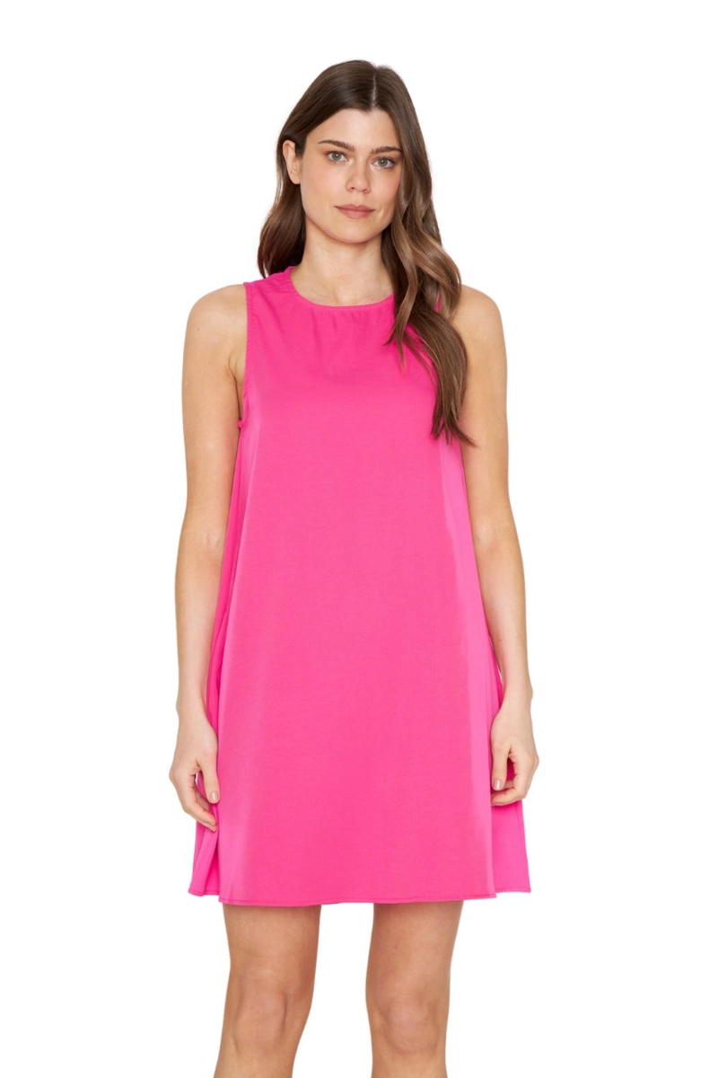 VESTIDO ELENA CORTO FUCSIA JACINTA TIENDA - 1