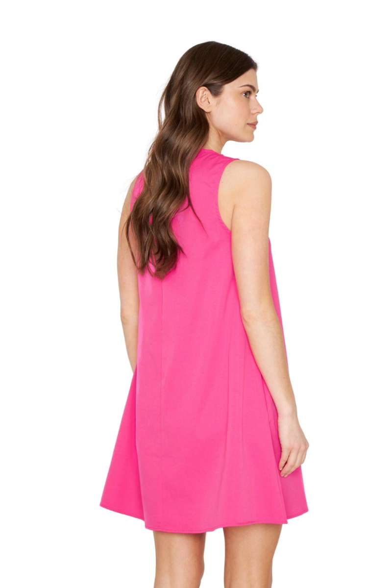 VESTIDO ELENA CORTO FUCSIA JACINTA TIENDA - 4