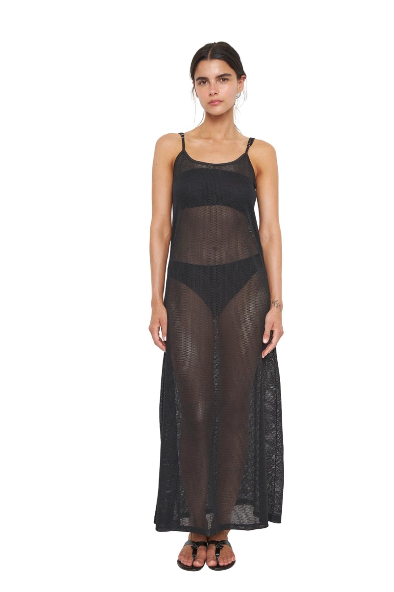 VESTIDO NET NEGRO JACINTA TIENDA - 1