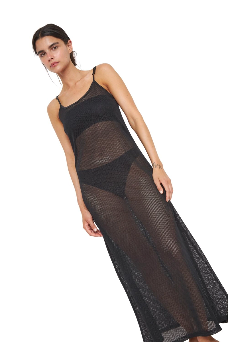VESTIDO NET NEGRO JACINTA TIENDA - 4